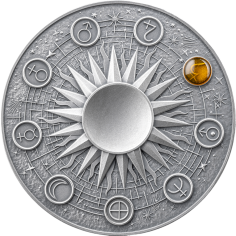 2025 Republic of Ghana 2 oz Silver Solar System: Saturn - 24h Shipping! 2