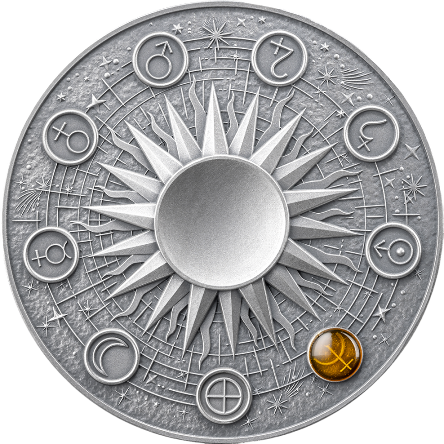 2025 Republic of Ghana 2 oz Silver Solar System: Neptune  - 24h Shipping!