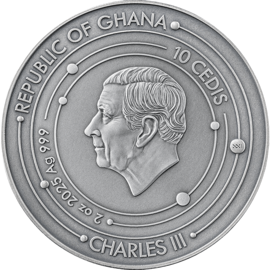 2025 Republic of Ghana 2 oz Silver Solar System: Venus - 24h Shipping!