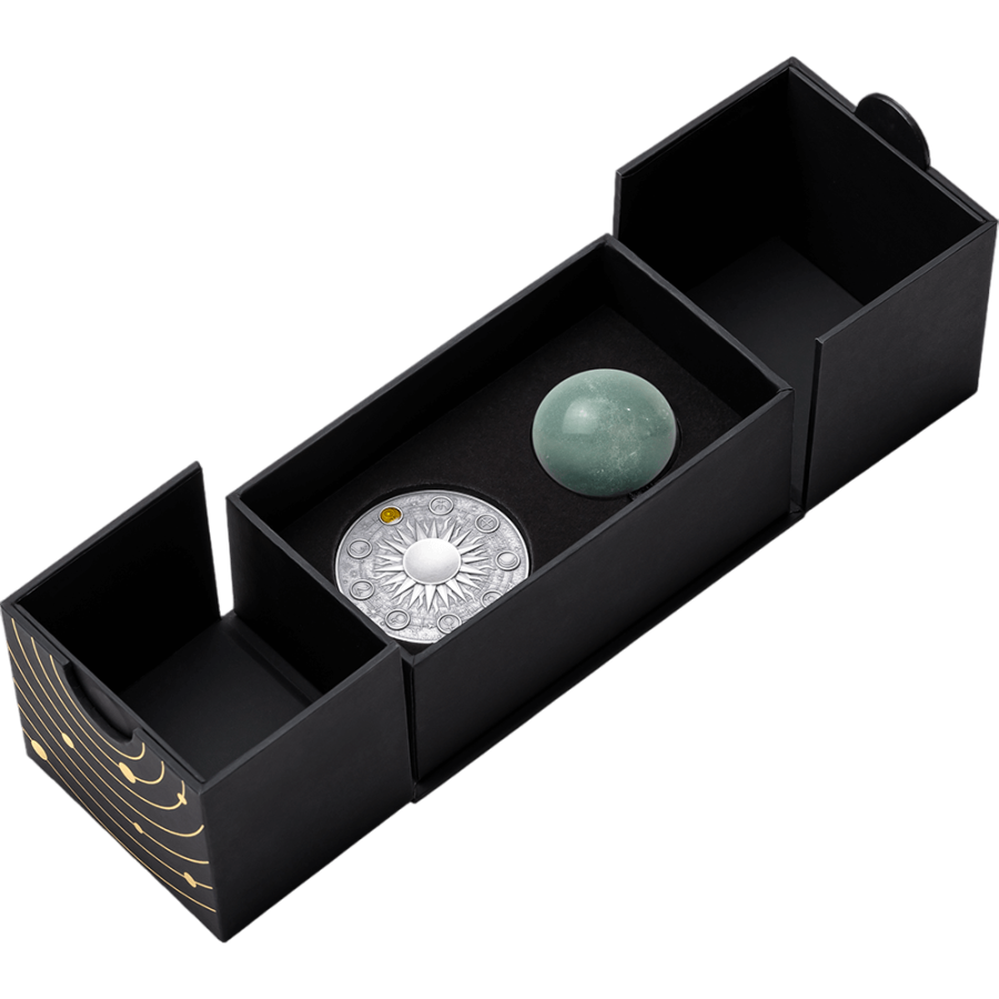 2025 Republic of Ghana 2 oz Silver Solar System: Uranus  - 24h Shipping!