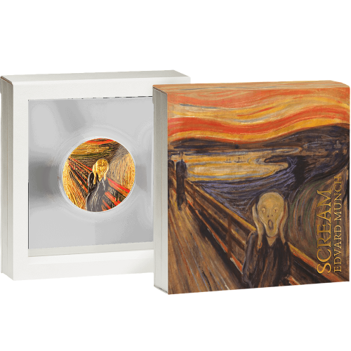 2022 Republic of Ghana 2 oz Silver Edvard Munch - The Scream - 24h Shipping!