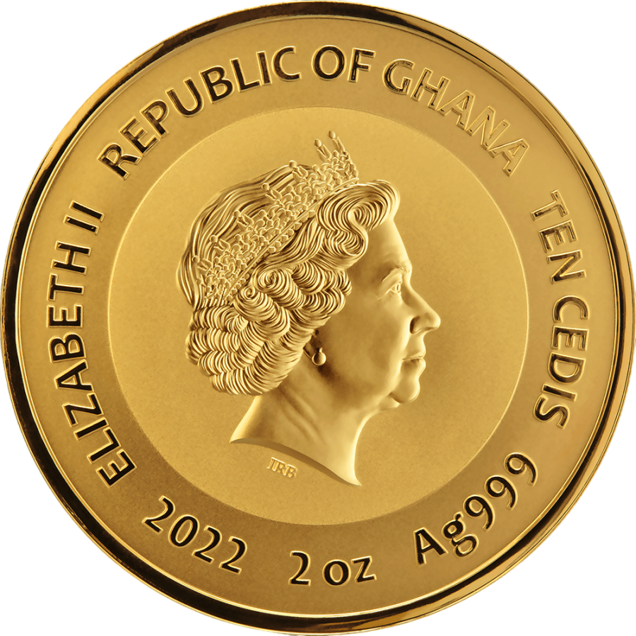 2022 Republic of Ghana 2 oz Silver Edvard Munch - The Scream - 24h Shipping!