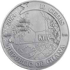 BATTLE OF KYIV 2 Oz Silver Coin 2024 - 24h Shipping! 2