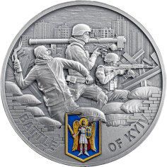 BATTLE OF KYIV 2 Oz Silver Coin 2024 - 24h Shipping!