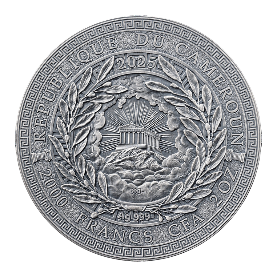2025 Republic of Cameroon 2 oz Silver Greek Mythology Apollo - 24h Shipping!