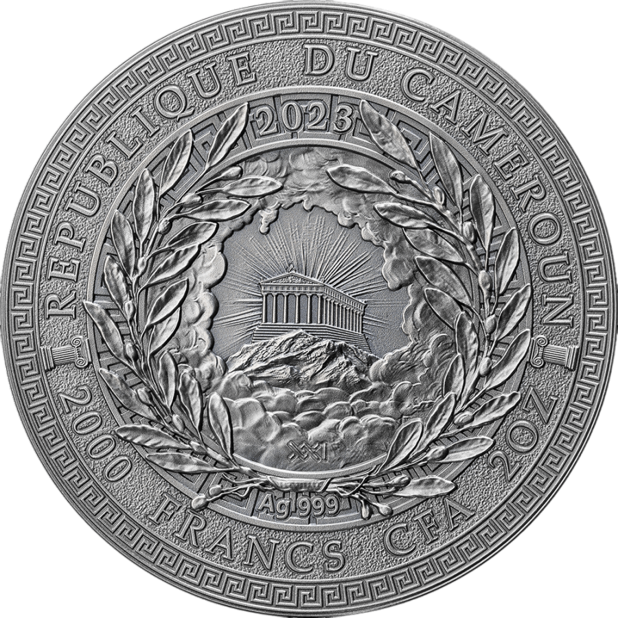 2025 Republic of Cameroon 2 oz Silver Greek Mythology Themis - 24h Shipping!