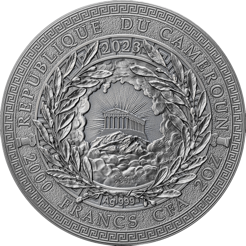 2025 Republic of Cameroon 2 oz Silver Greek Mythology Themis - 24h Shipping!