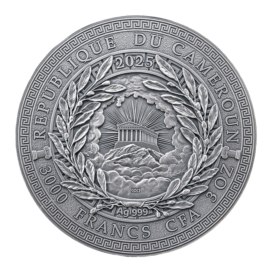 2025 Republic of Cameroon 2 oz Silver Greek Mythology Zeus- 24h Shipping!