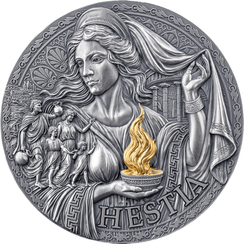 2025 Republic of Cameroon 2 oz Silver Greek Mythology Hestia - 24h Shipping!