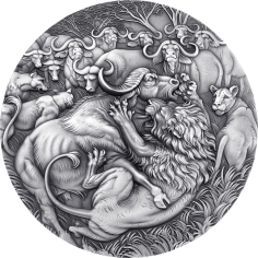 2025 Cameroon 1 kilo Silver Circle of Life: The Grand Hunting - 24h Shipping!