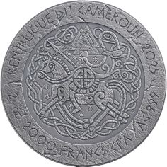 2025 Cameroon 2 oz Silver Way to Valhalla: Harald Fairhair - 24h Shipping! 2