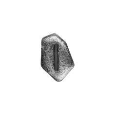 1 oz Antique Germania Mint Isaz Rune Cast Silver Bar - 24h Shipping! 2