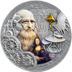 2024 Republic of Cameroon 2 oz Silver Leonardo da Vinci - 24h Shipping!