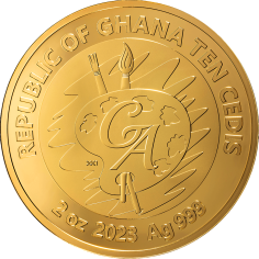 2023 Ghana 2 Ounce Klimt Judith & the Head of Holofernes Gilded Silver Coin - 24h Shipping! 2