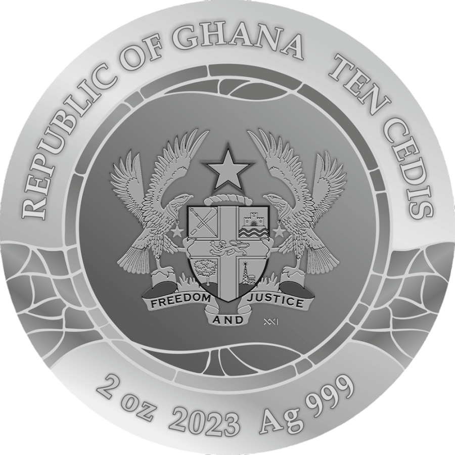 srebrna-moneta-sztuka-witrazu-pocalunek-2023-2-uncje-awers