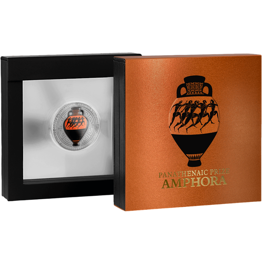 2022 Republic of Ghana 2 oz Silver Panathenaic Prize: Amphora - 24h Shipping!