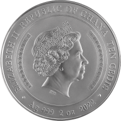 2022 Republic of Ghana 2 oz Silver Panathenaic Prize: Amphora - 24h Shipping! 2