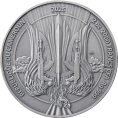2025 Camerooon 2 Ounce Guardians of Freedom Air Force Silver Coin - 24h Shipping! 2