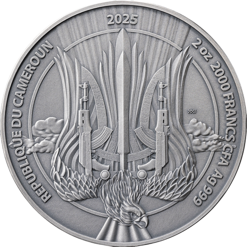 2025 Camerooon 2 Ounce Guardians of Freedom Air Force Silver Coin - 24h Shipping!