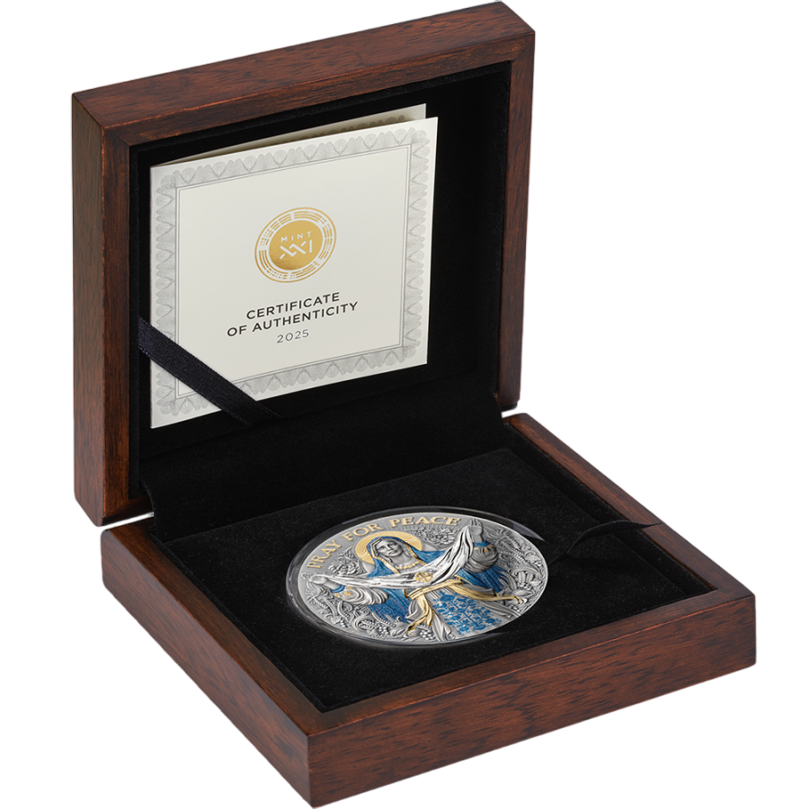 Orans The Pray for Peace 5 Oz Silver Coin - 24h Shipping!