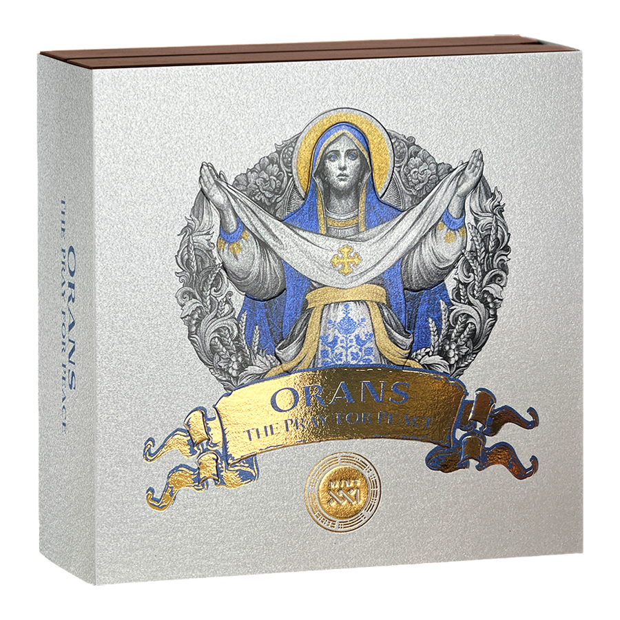Orans The Pray for Peace 5 Oz Silver Coin - 24h Shipping!
