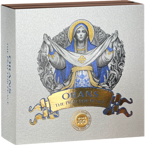 Orans The Pray for Peace 5 Oz Silver Coin - 24h Shipping!
