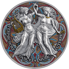 2025 Cameroon 2 oz Silver The Nine Muses: Terpsichore & Euterpe - 24h Shipping!