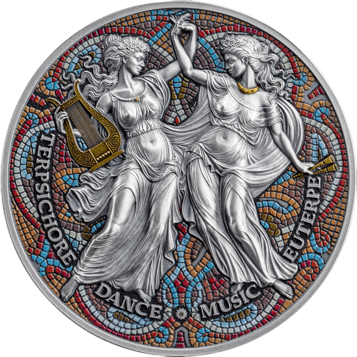 2025 Cameroon 2 oz Silver The Nine Muses: Terpsichore & Euterpe - 24h Shipping!