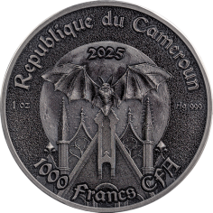 The Raven Creatures of Nocturne 1 Oz Silver Coin 2025 - 24h Shipping! 2