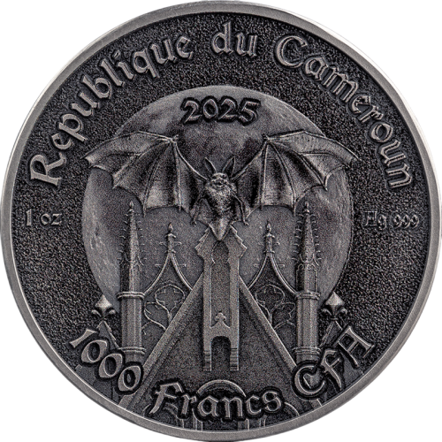 The Raven Creatures of Nocturne 1 Oz Silver Coin 2025 - 24h Shipping!