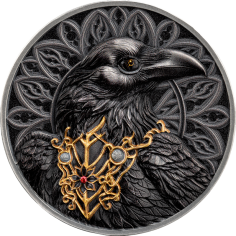 The Raven Creatures of Nocturne 1 Oz Silver Coin 2025 - 24h Shipping!