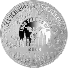 2025 Republic of Cameroon 1 oz Silver Urban Legends: Evil Clown - 24h Shipping! 2