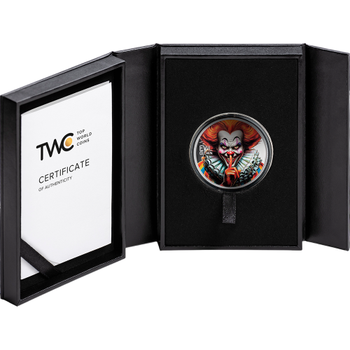 srebrna-moneta-miejskie-legendy-zly-klaun-2025-1-uncja-opakowanie2