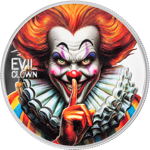 2025 Republic of Cameroon 1 oz Silver Urban Legends: Evil Clown - 24h Shipping!