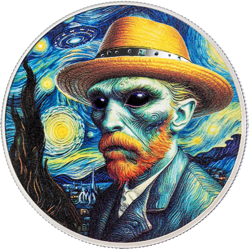 2025 Cameroon 1 oz Silver Strangers Among Us: Vincent van Gogh - 24h Shipping!