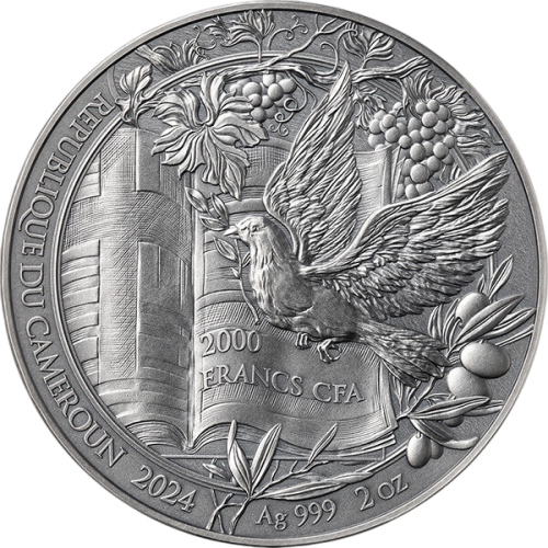 2024 Rep. of Cameroon 2 oz Silver The Ten Commandments of Moses - 24h Shipping!