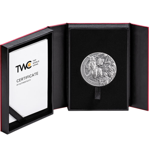 2024 Rep. of Cameroon 2 oz Silver The Ten Commandments of Moses - 24h Shipping!