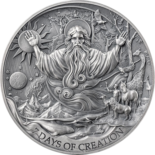 2024 Republic of Cameroon 2 oz Silver Seven Days of Creation - 24h Shipping!