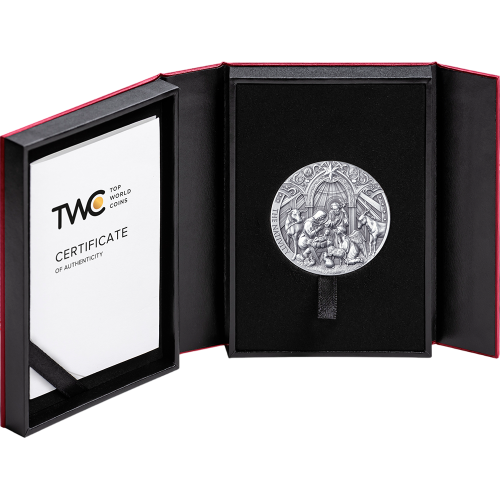 2024 2oz Cameroon Bible Stories " The Nativity " Silver Coin- 24h Shipping!