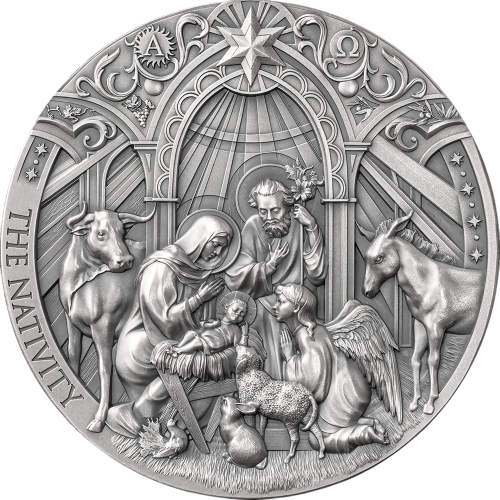 2024 2oz Cameroon Bible Stories " The Nativity " Silver Coin- 24h Shipping!