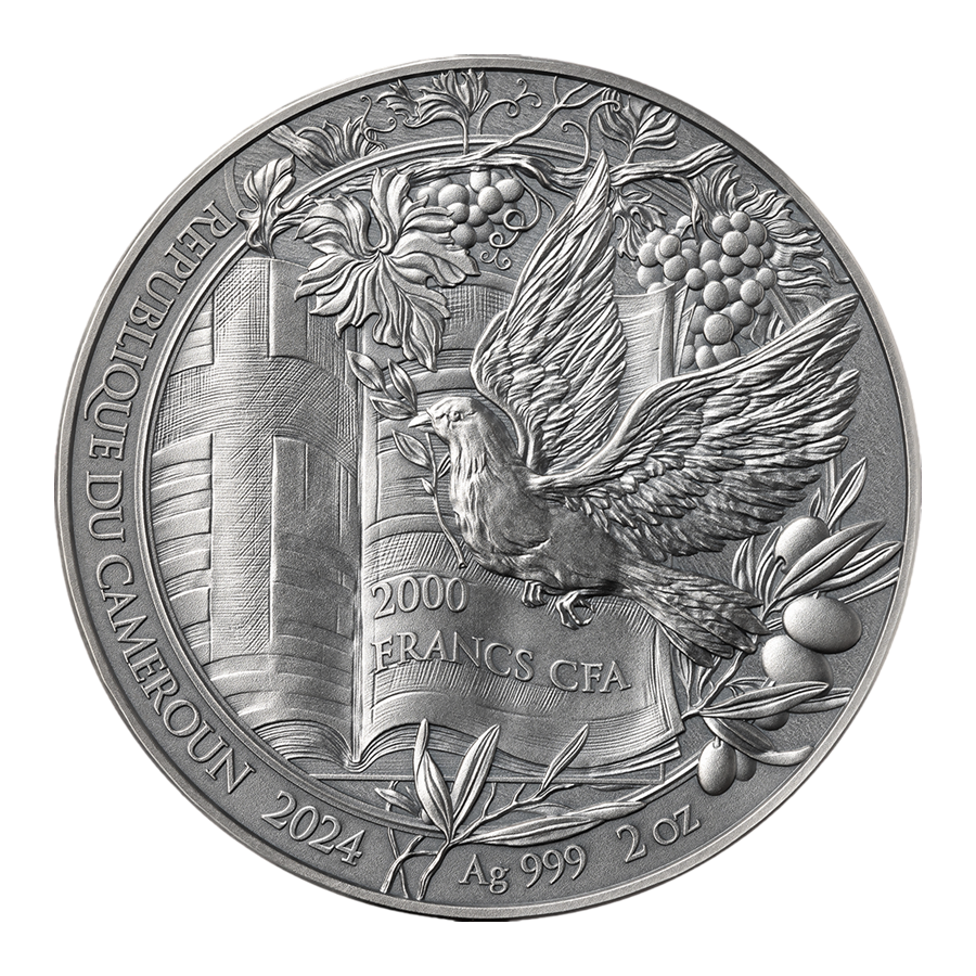 2024 2oz Cameroon Bible Stories " The Nativity " Silver Coin- 24h Shipping!
