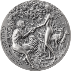 2023 2oz Cameroon Bible Stories Garden of Eden Silver Coin - 24h Shipping!