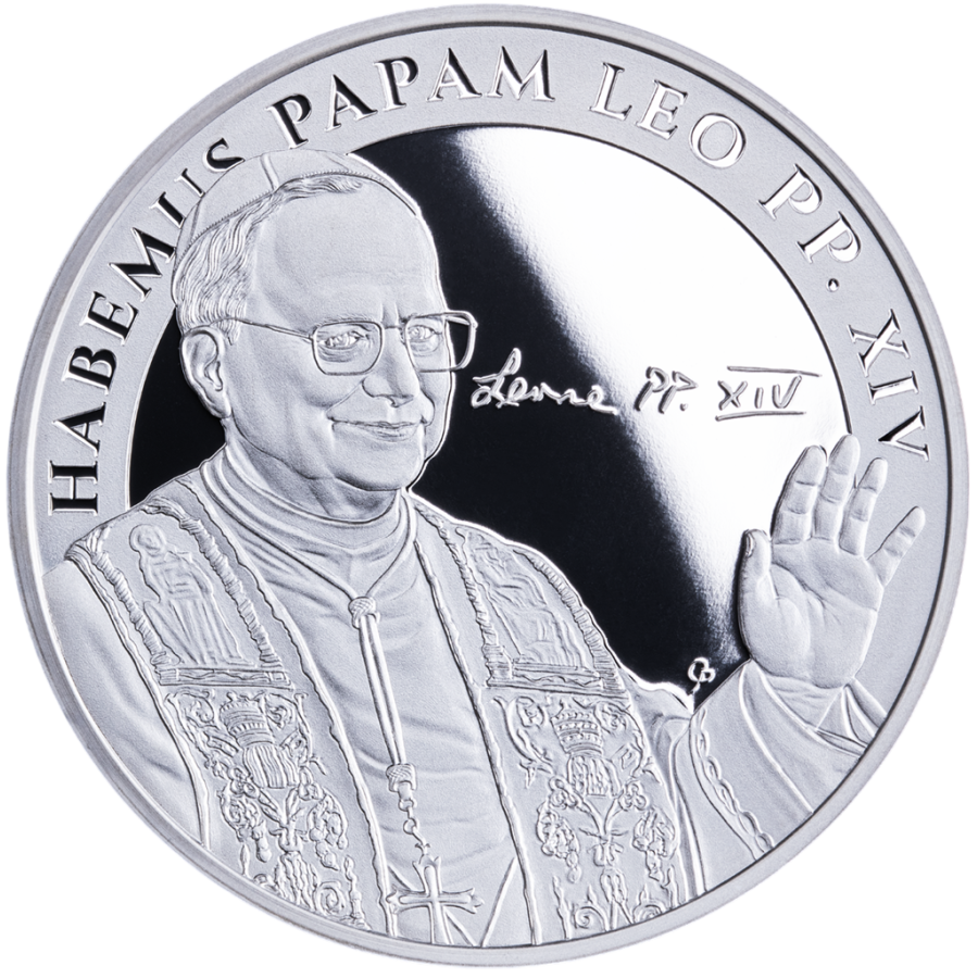 Leon XIV: First American Pontifex – 1 oz Silver Coin - 24h Shipping!