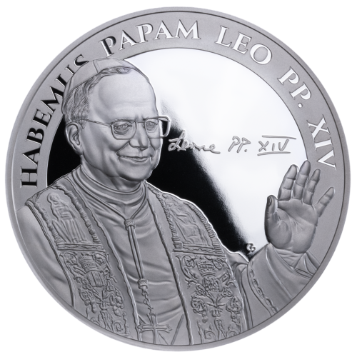 Leon XIV: First American Pontifex – 5 oz Silver Coin - 24h Shipping!