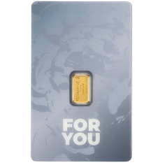 1g "For You" Gray Gold Bar - 24h Shipping!