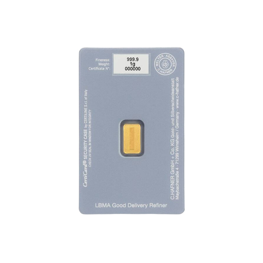 1g "For You" Gray Gold Bar - 24h Shipping!