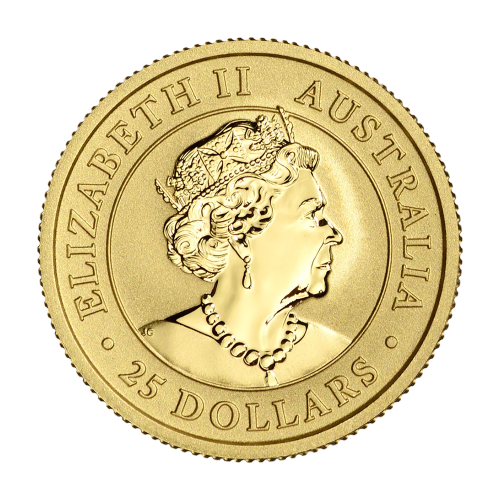 zlota-moneta-australijska-dzika-przyroda-1-4-uncji-awers