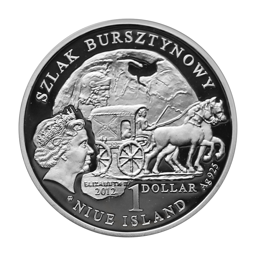 copy of Silver coin Szombathely amber trail - 24 hours shipping!