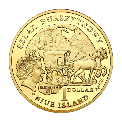 copy of Silver coin Szombathely amber trail - 24 hours shipping!