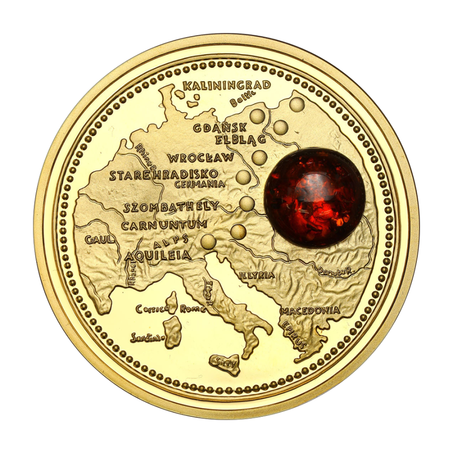 copy of Silver coin Szombathely amber trail - 24 hours shipping!